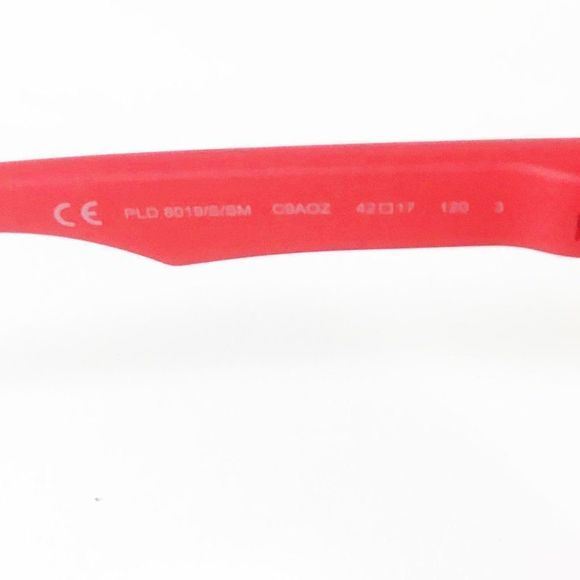 Polaroid Red Rubberized Finish Kids Sunglasses - Picture 8 of 8